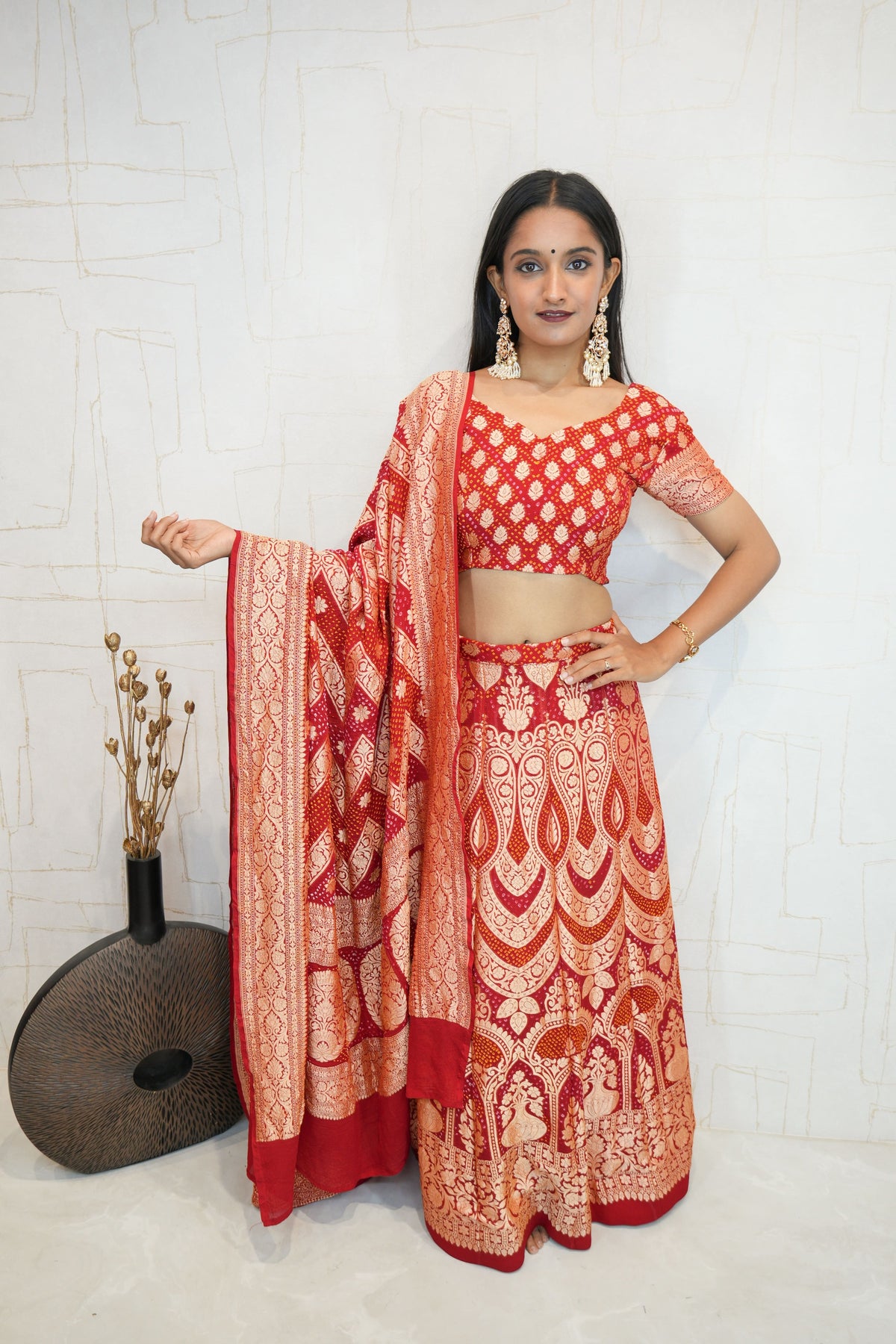 Royal Bandhani Lehenga Set