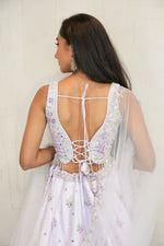 Embroidered Lehenga Set (Lavender)
