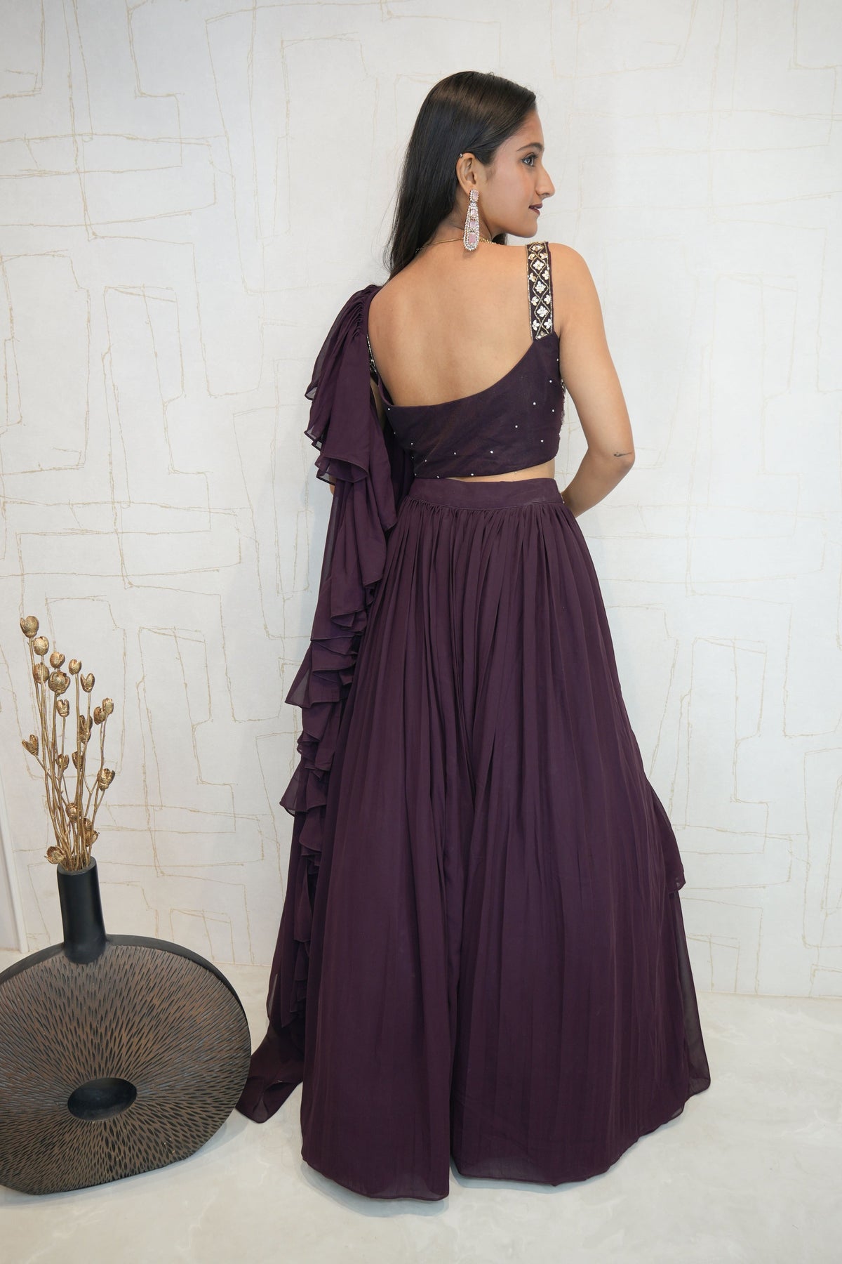 Designer Luxury Embellished Crop Top