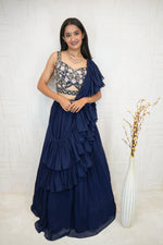 Designer Luxury Embellished Crop Top