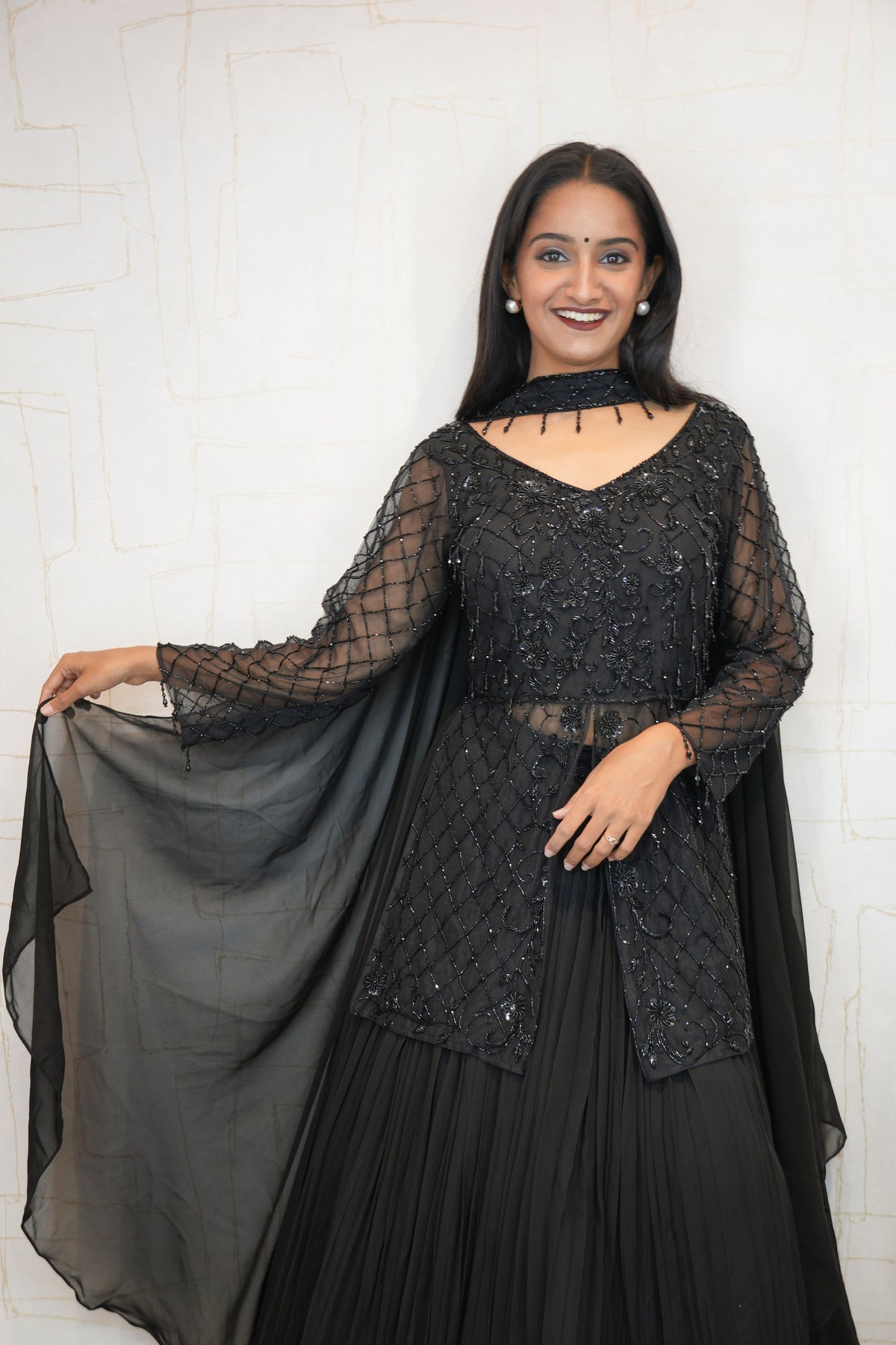 Embroidered Crop Top