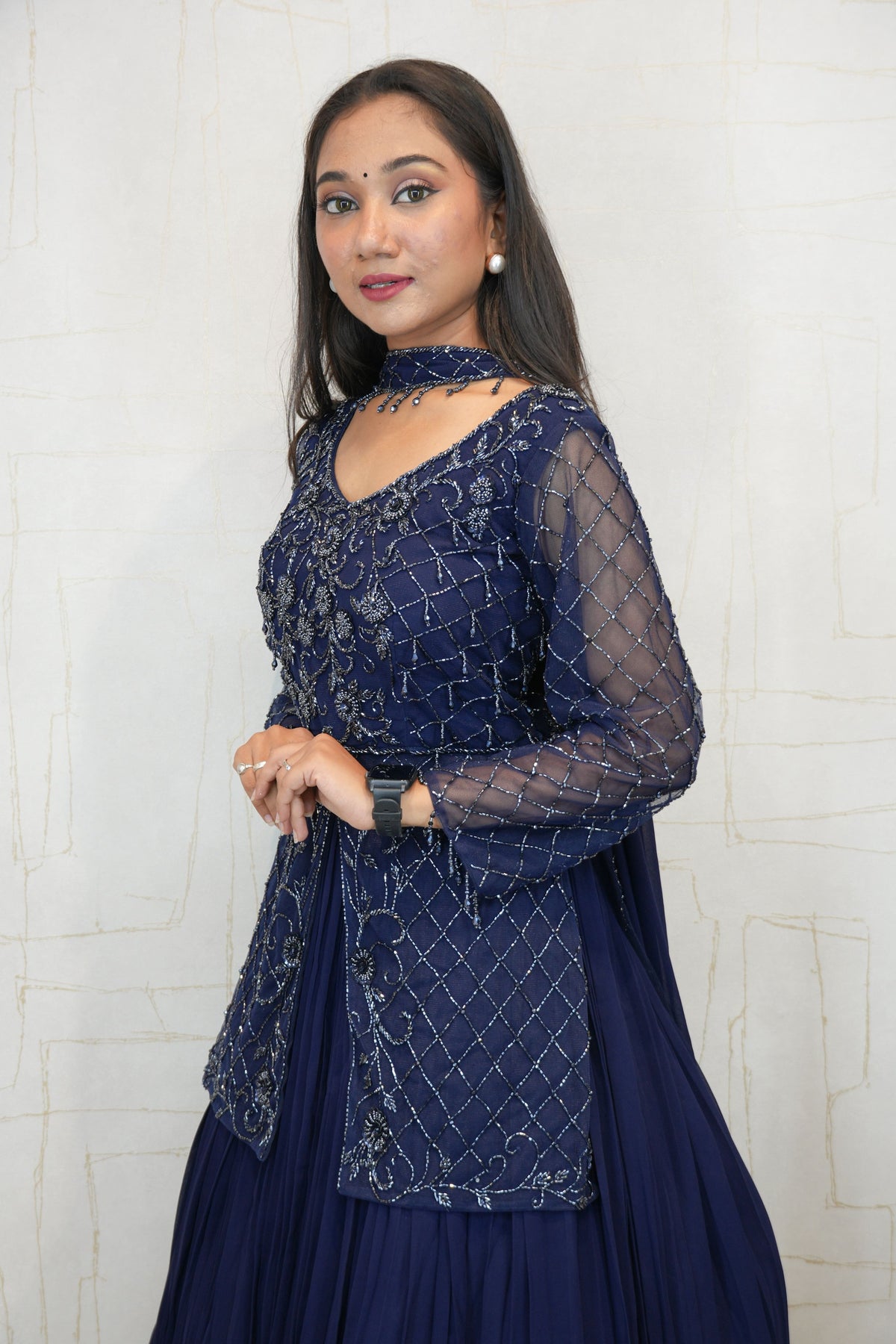 Embroidered Crop Top