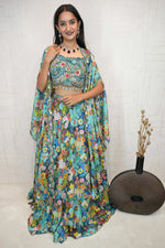Floral Embroidered Lehenga Set with Shrug