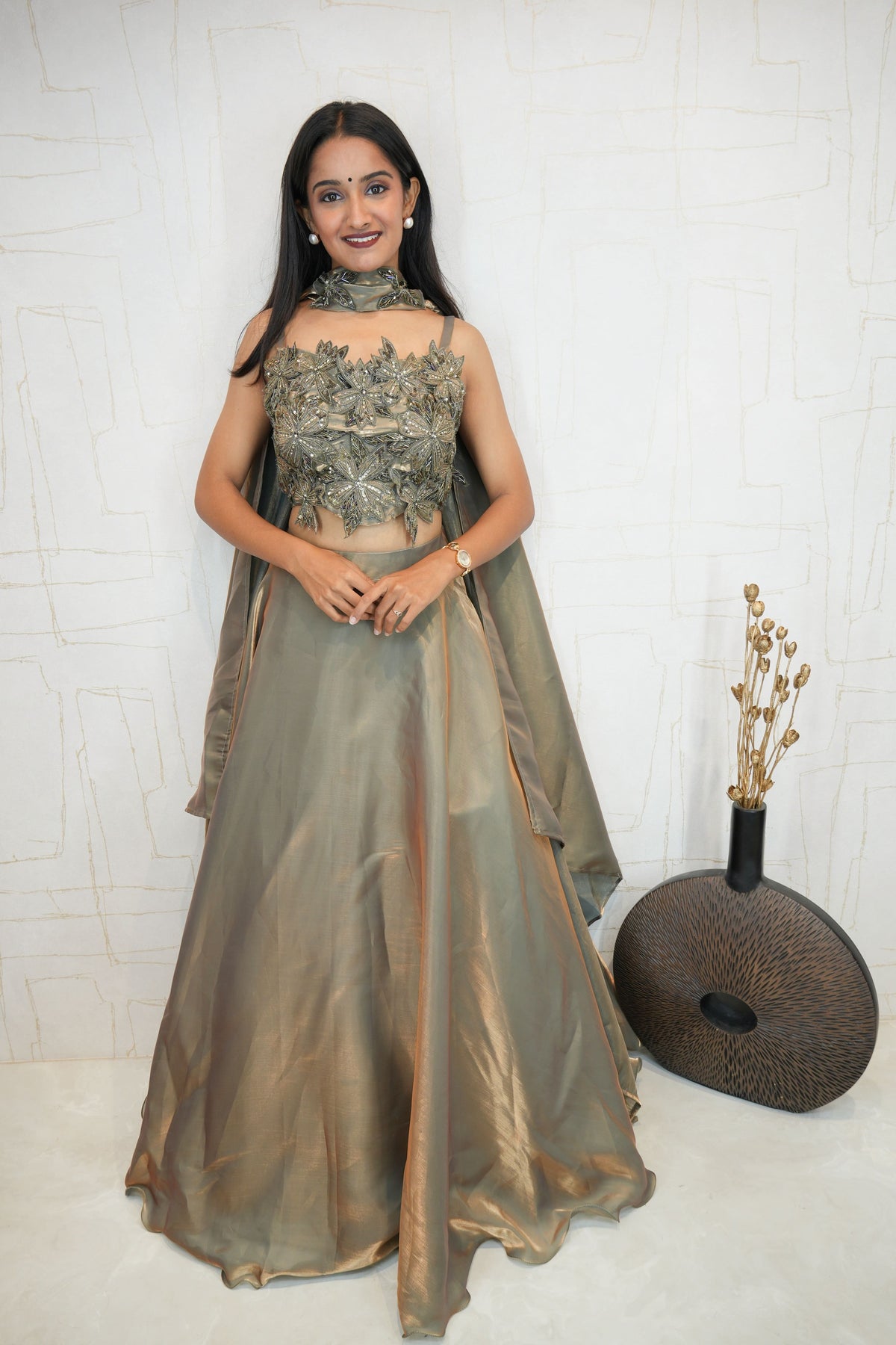 Luxe Embellished Crop Top