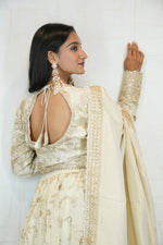 Elegant Ivory Embroidered Lehenga Set