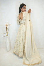Elegant Ivory Embroidered Lehenga Set