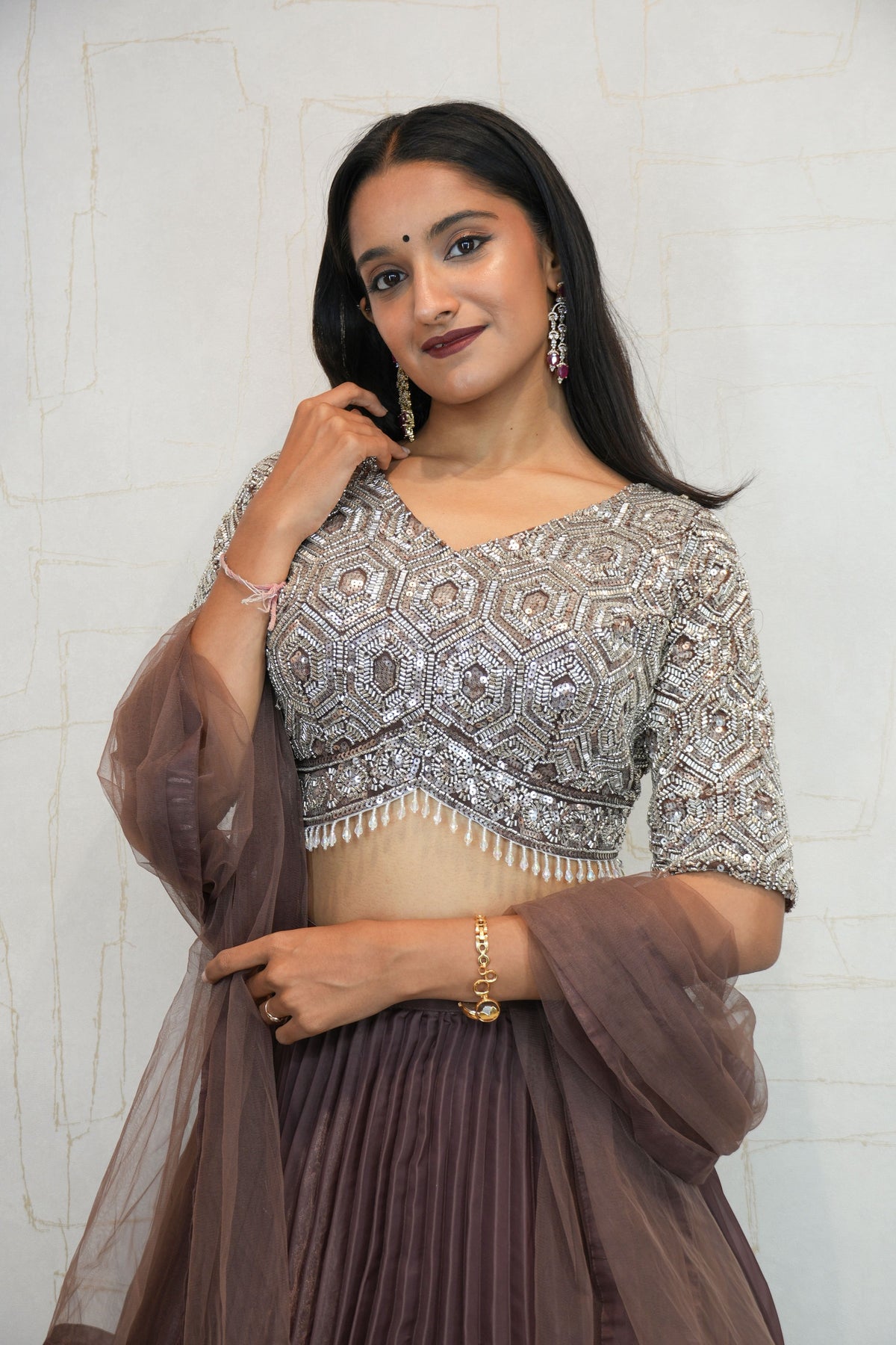 Luxury Embellished Crop Top