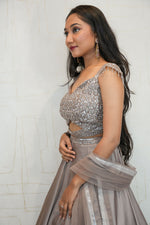 Sparkle Embellished Sleeveless Crop Top