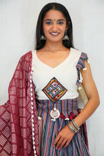 Handcrafted Kutchhi Embroidered Lehenga Set