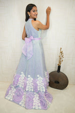 Lavender Bloom Embellished Gown