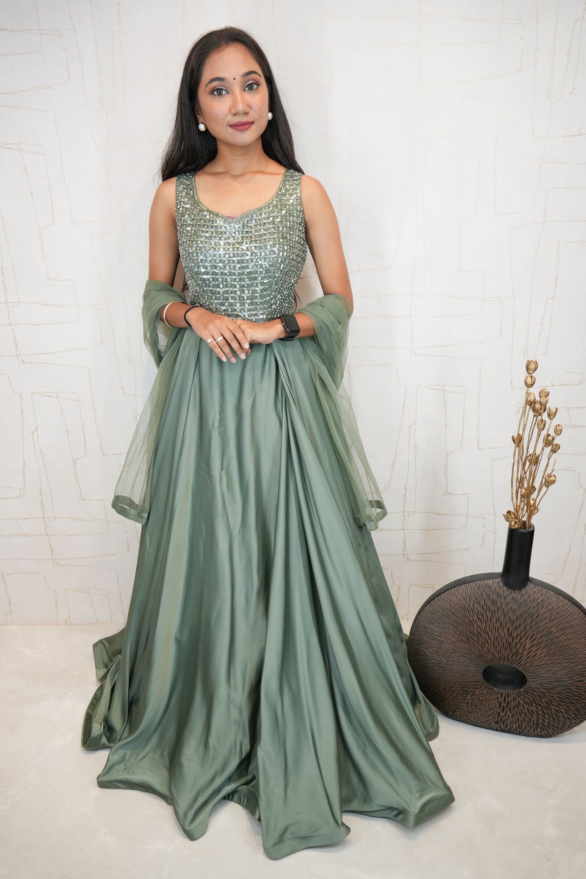 Sparkle Embellished Evening Gown
