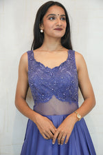 Embellished Sheer Waist Gown