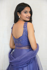 Embellished Sheer Waist Gown