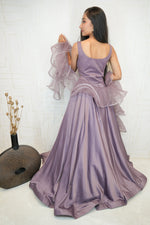 Lavish Sequinned Flared Gown