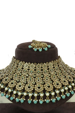 Kundan Bridal Choker Necklace Set with Earrings