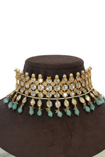 Kundan Choker Necklace with Jhumka Earrings