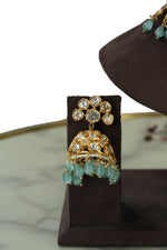 Kundan Choker Necklace with Jhumka Earrings