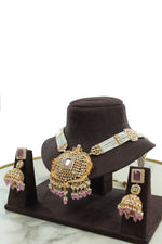 Elegant Long Necklace Set with Earrings