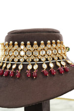 Kundan Choker Necklace Set with Matching Earrings
