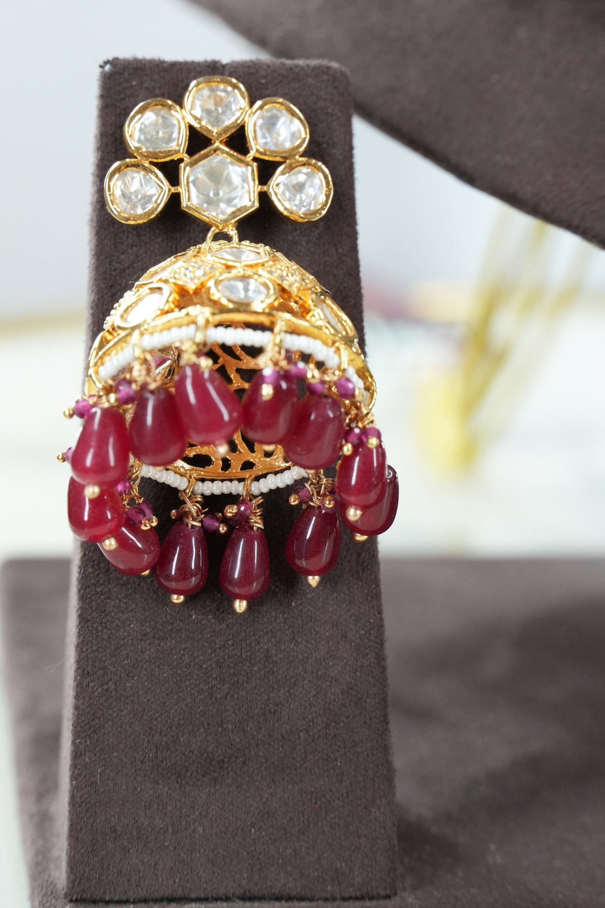 Kundan Choker Necklace Set with Matching Earrings