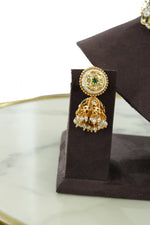 Pearl and Kundan Choker Necklace Set with Matching Earrings