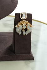 Pearl Beaded Kundan Choker Jewelry Set with Earrings