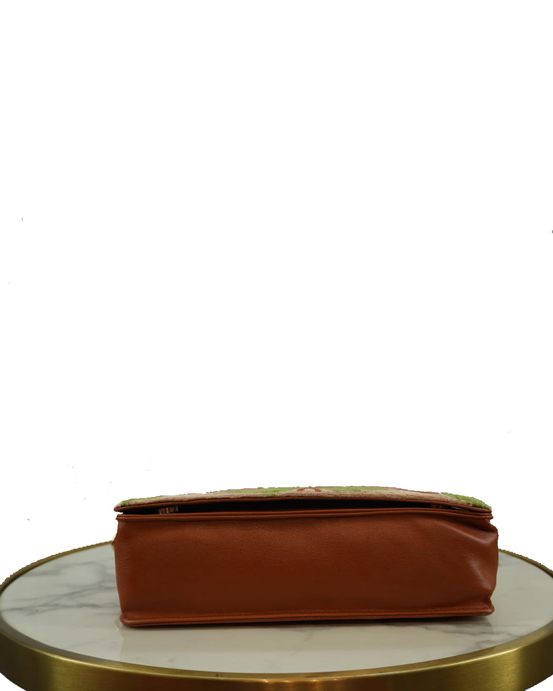 Kashmiri Handbag (Charcoal Grey & Orange)