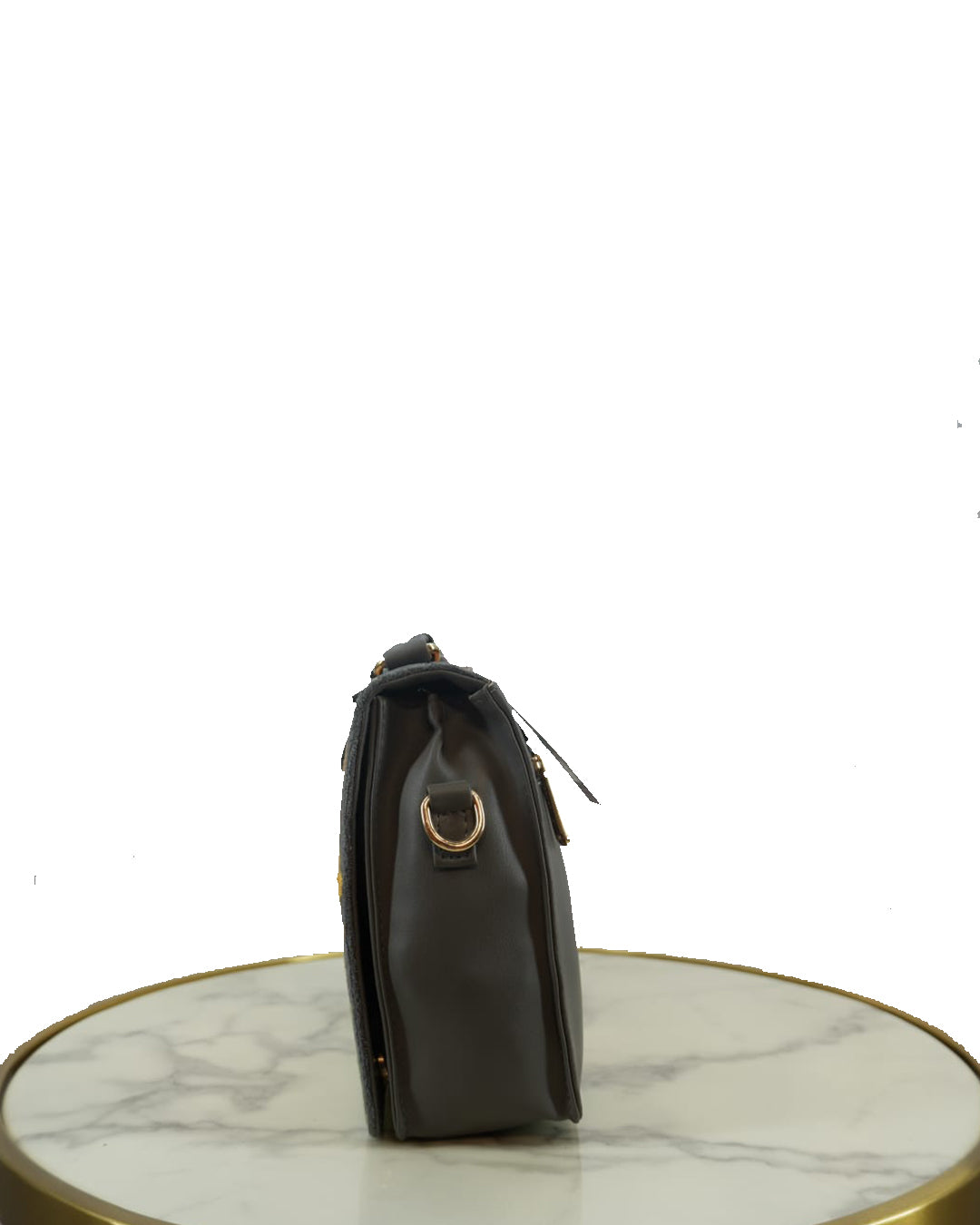 Kashmiri Handbag (Charcoal Grey & Orange)