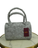 Rosette Hand Embellished Handbag