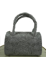 Rosette Hand Embellished Handbag