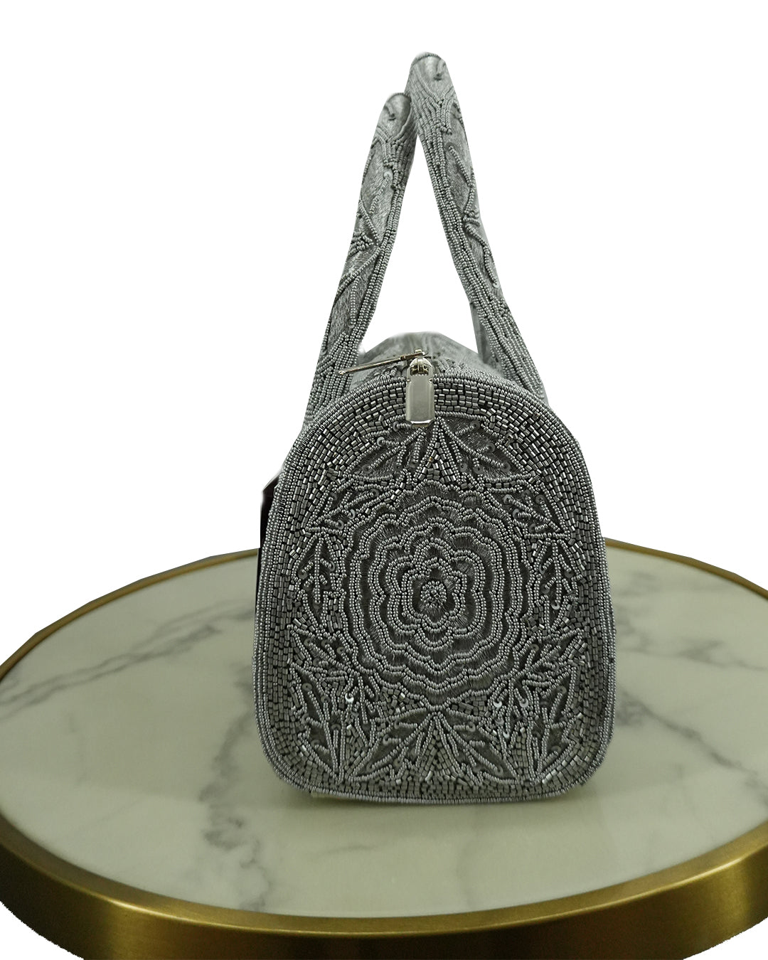 Rosette Hand Embellished Handbag