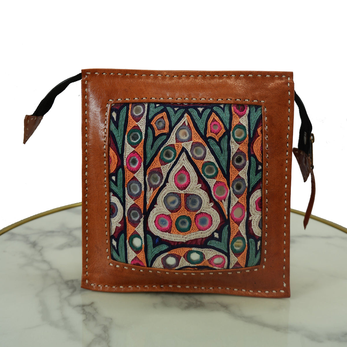 Handcrafted Kutchhi Mirror Embroidered Sling Bag