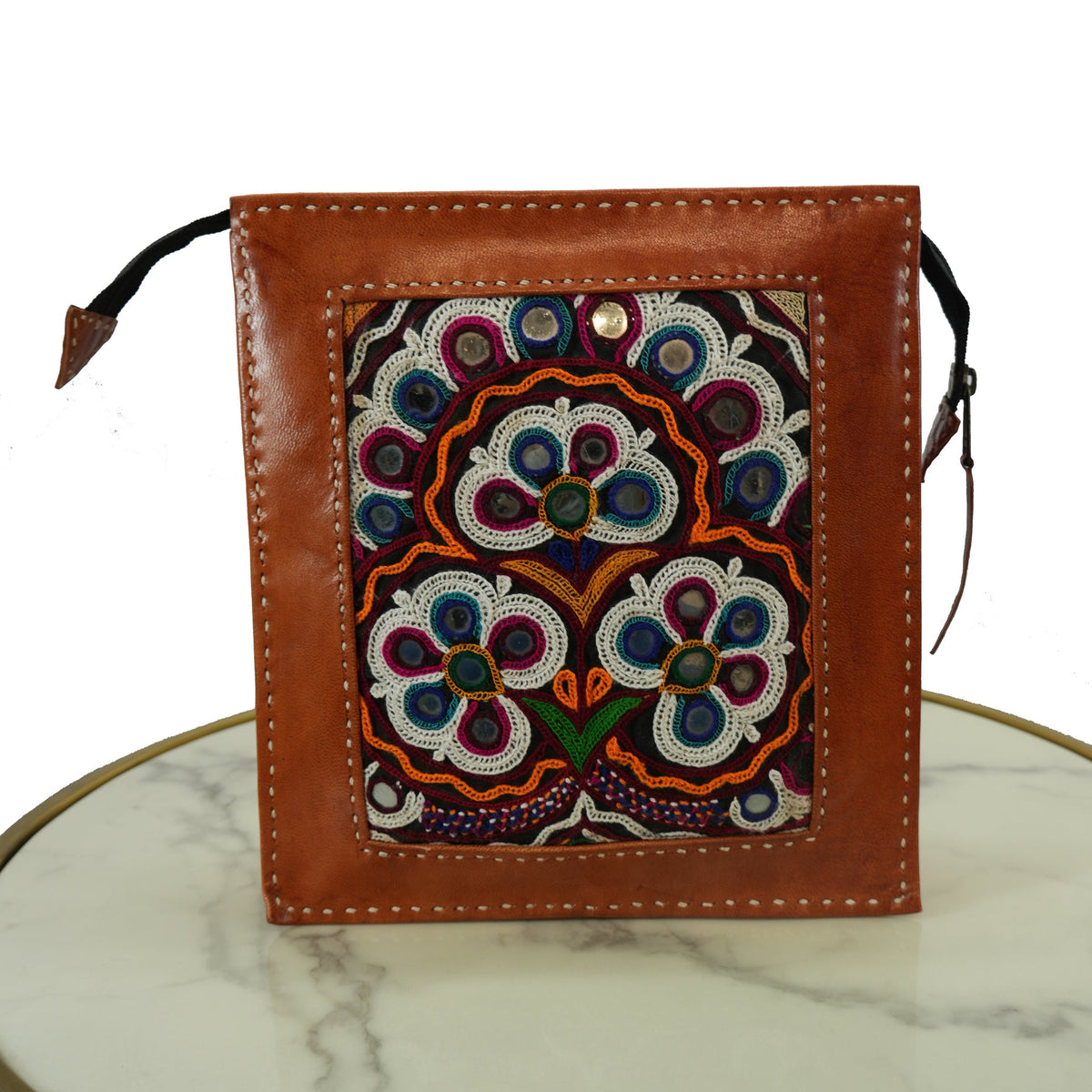 Handcrafted Kutchhi Mirror Embroidered Sling Bag