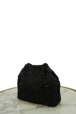 Midnight Black Embellished Clutch