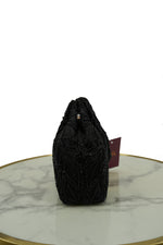 Midnight Black Embellished Clutch