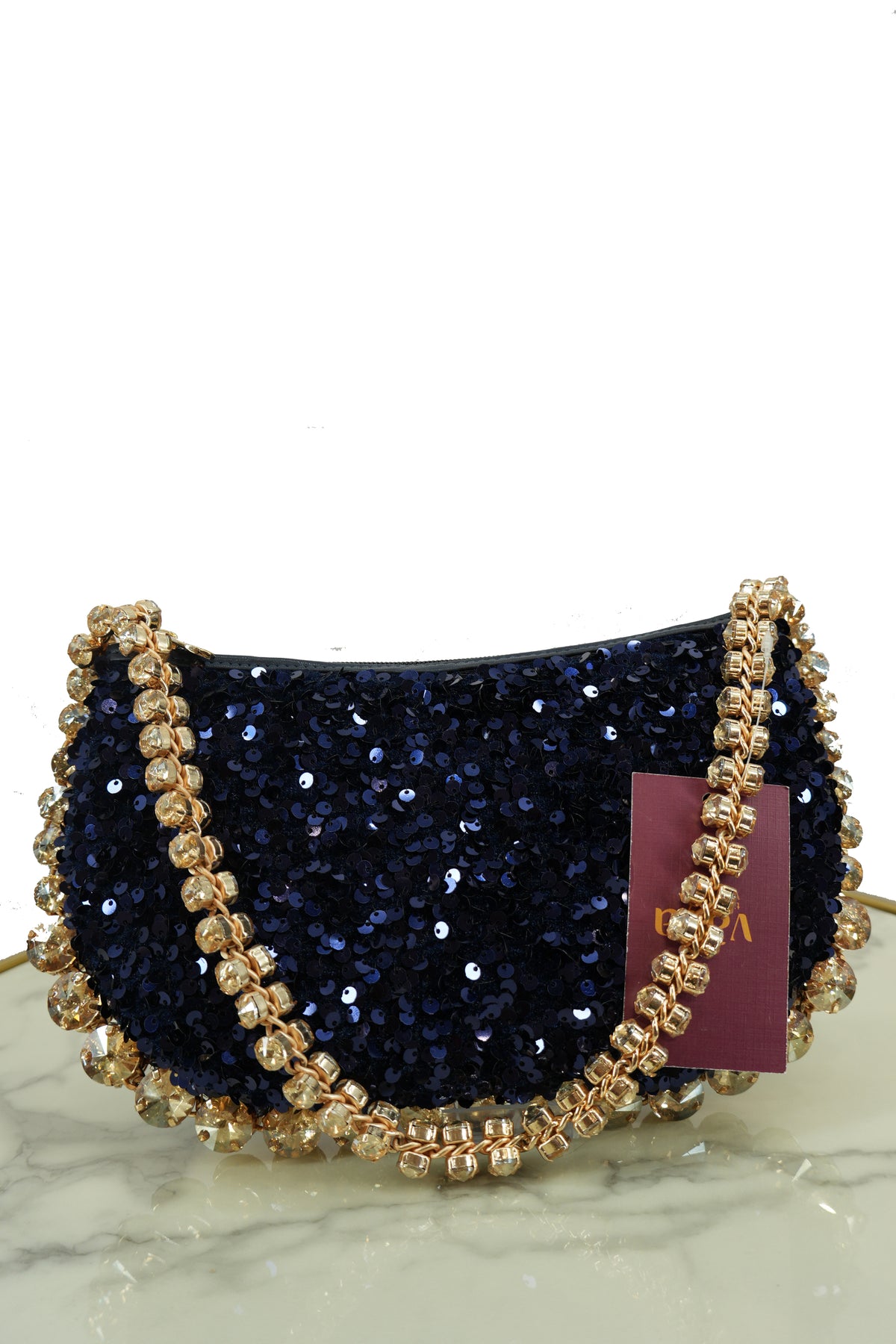 Midnight Sparkle Clutch