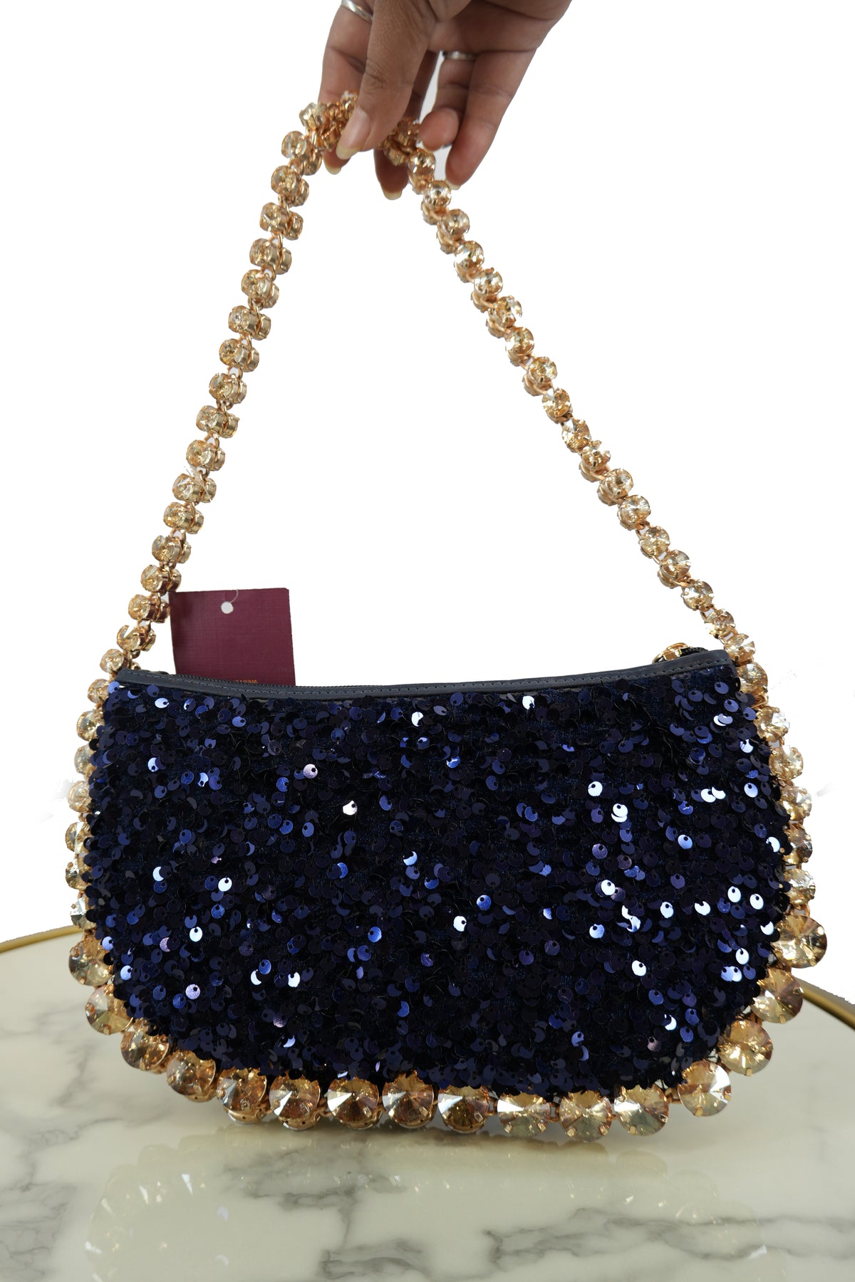 Midnight Sparkle Clutch