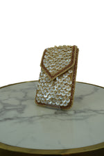 Golden Sequin Embellished Sling Bag