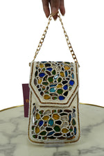 Mosaic Stone Embellished Sling Bag