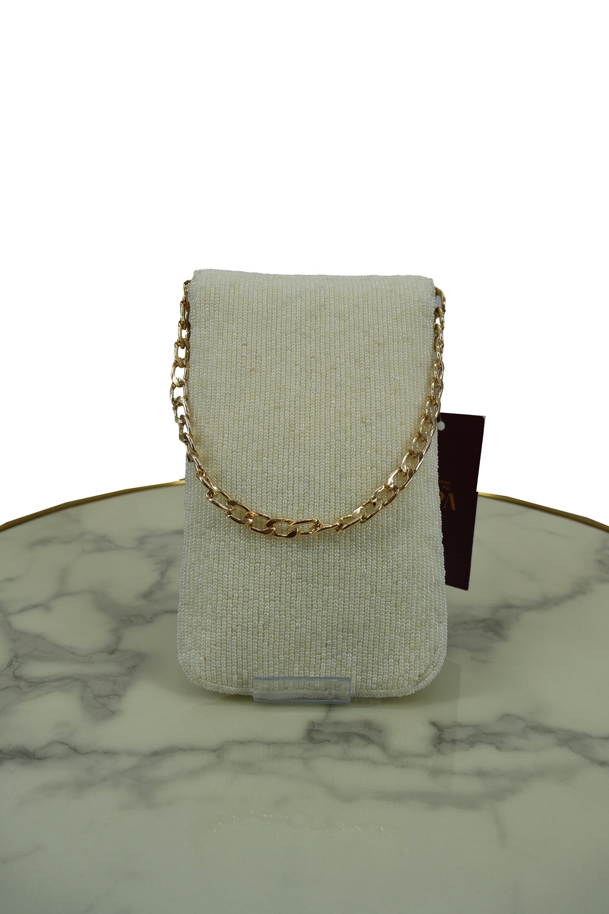 Mosaic Stone Embellished Sling Bag