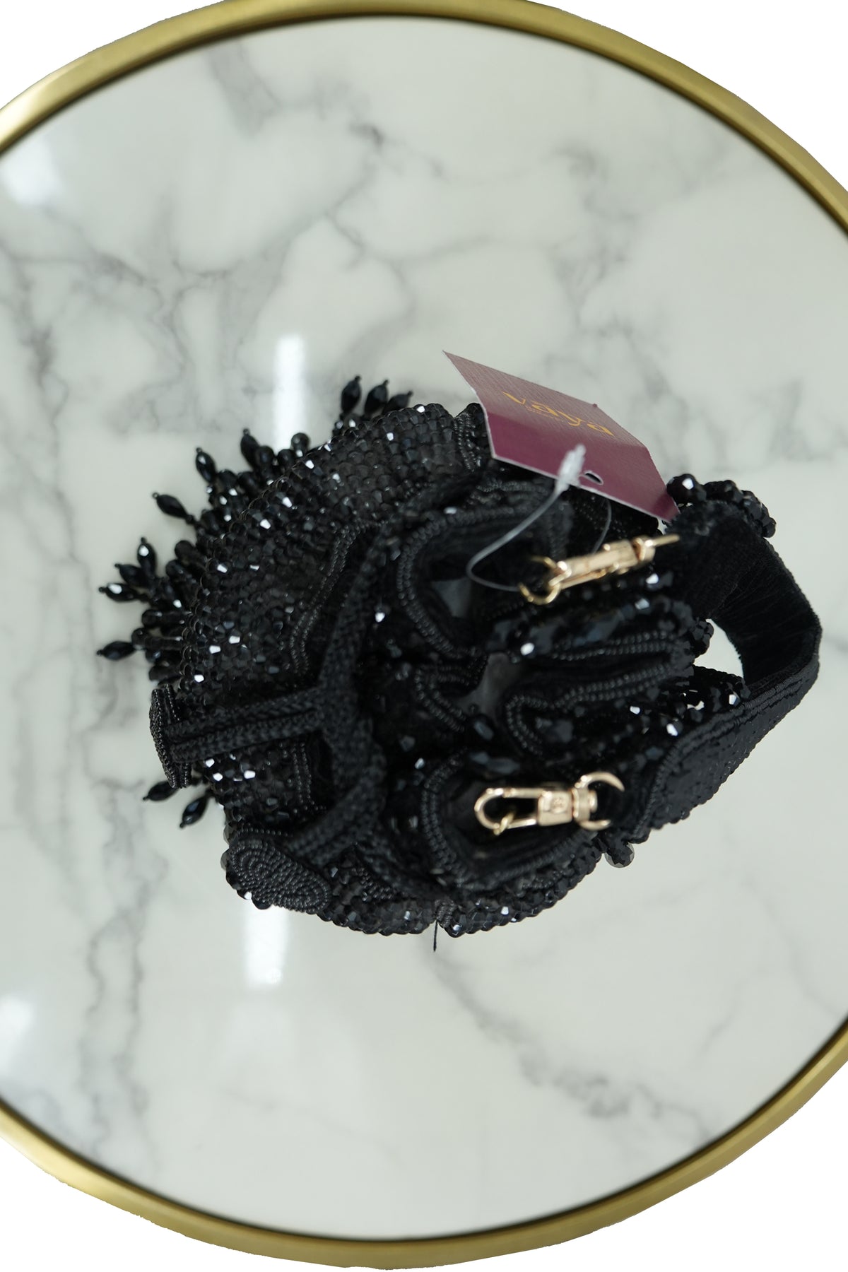 Black Beaded Potli Bag