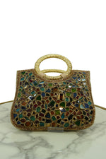 Mosaic Embellished Handle Bags