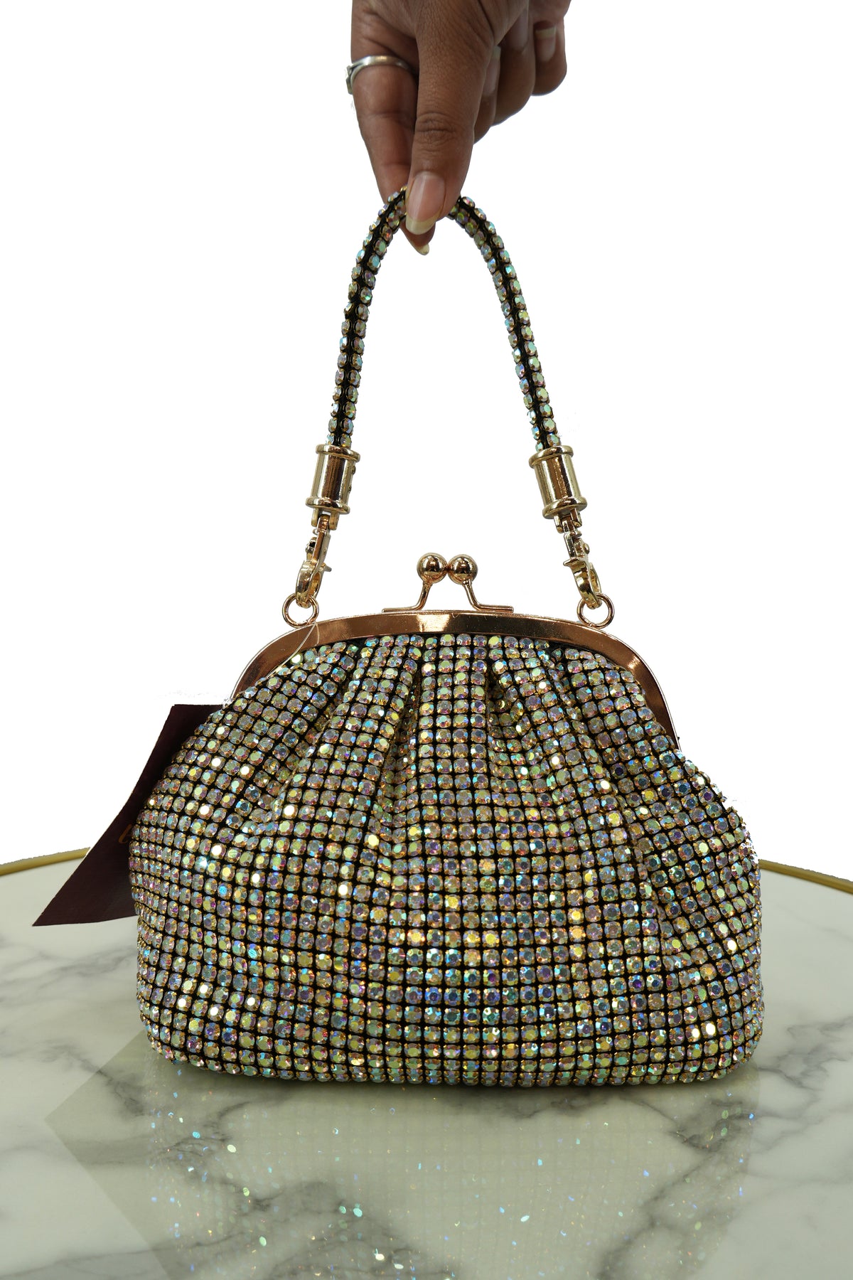 Crystal Studded Vintage Clutch