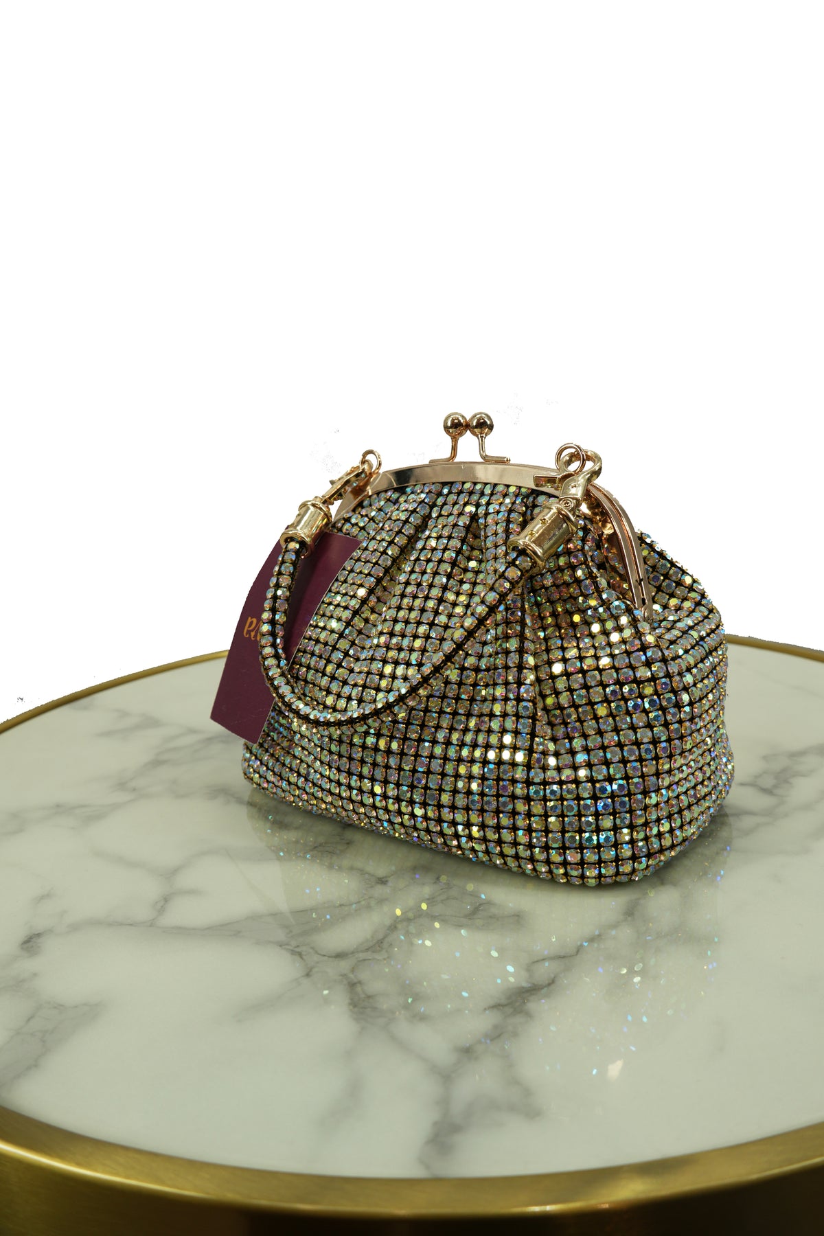 Crystal Studded Vintage Clutch