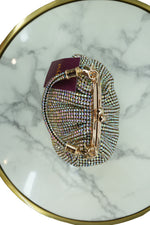 Crystal Studded Vintage Clutch