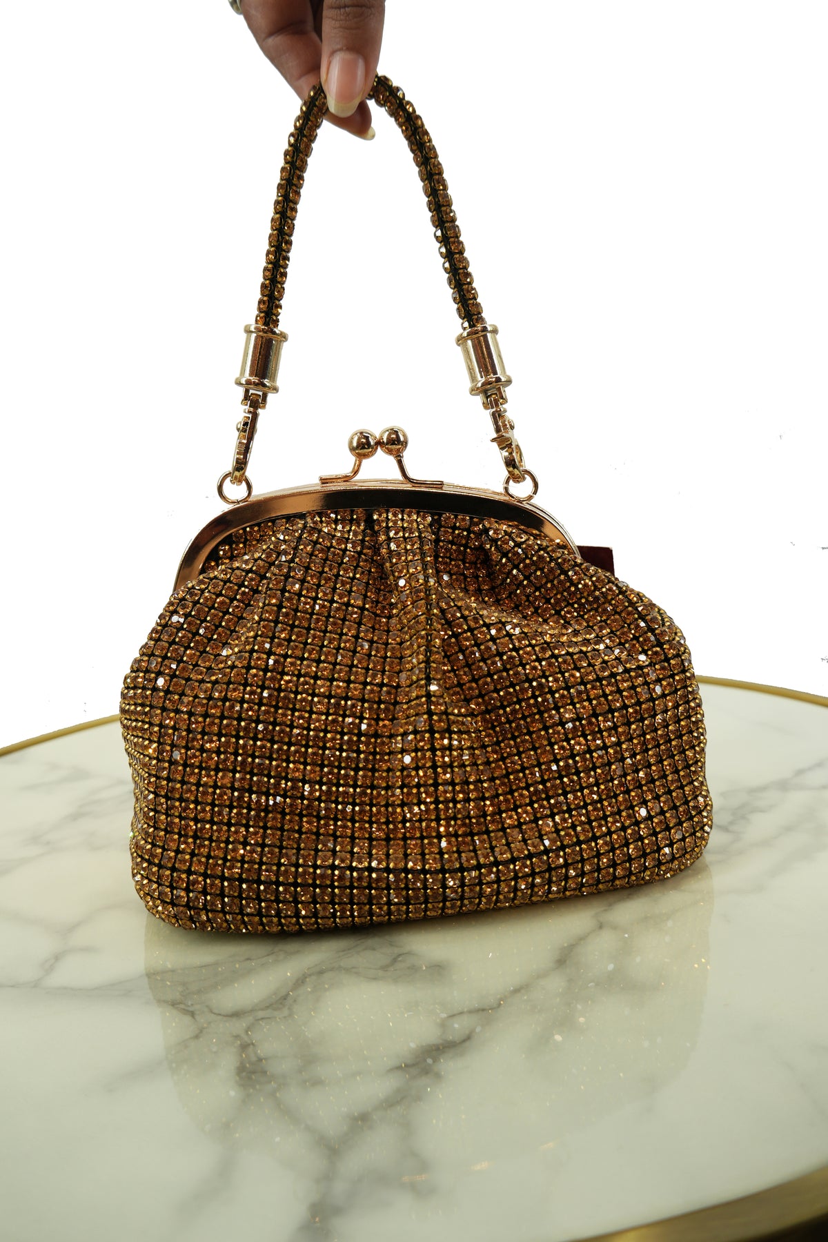 Crystal Studded Vintage Clutch