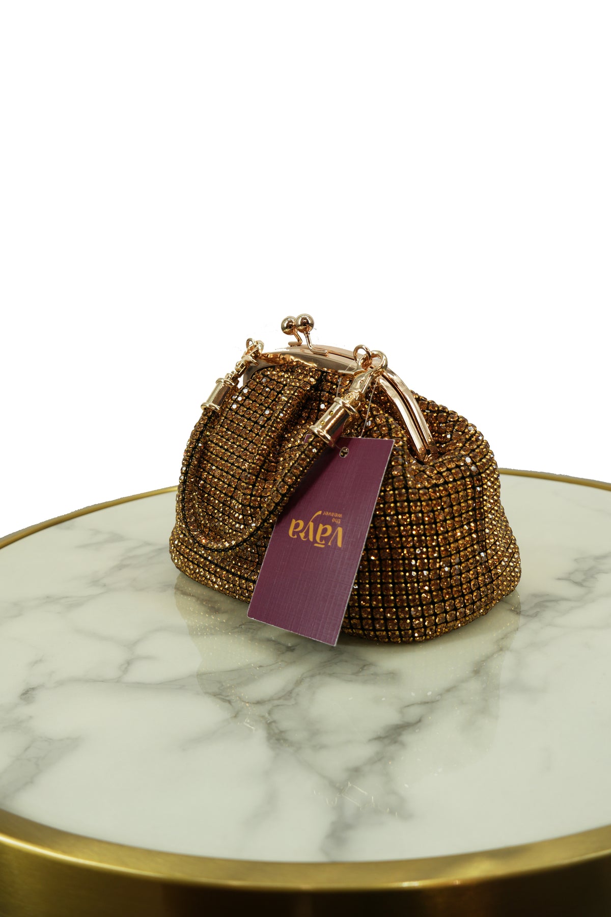 Crystal Studded Vintage Clutch