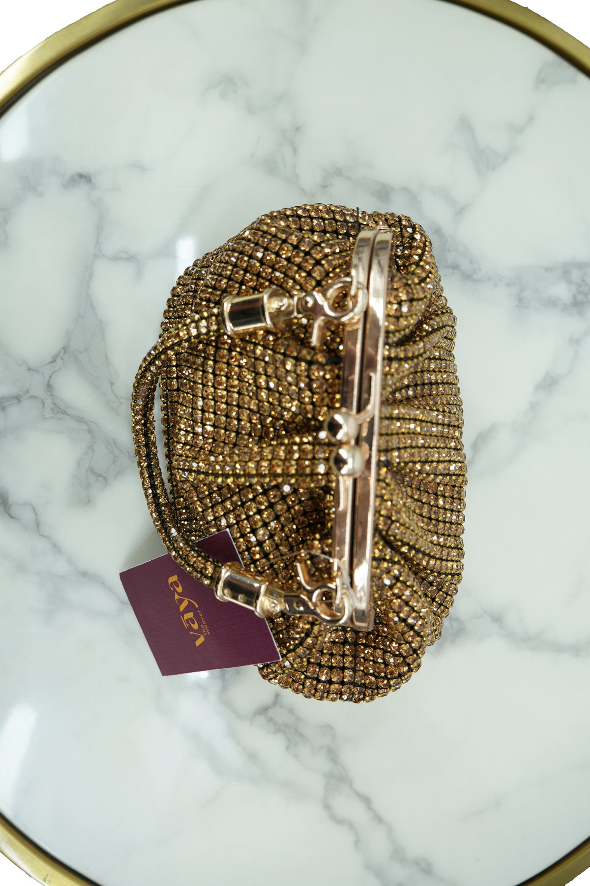 Crystal Studded Vintage Clutch