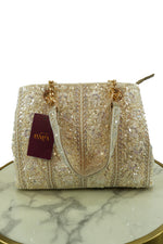 Floral Sequin Embroidered Handbag