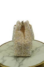 Floral Sequin Embroidered Handbag